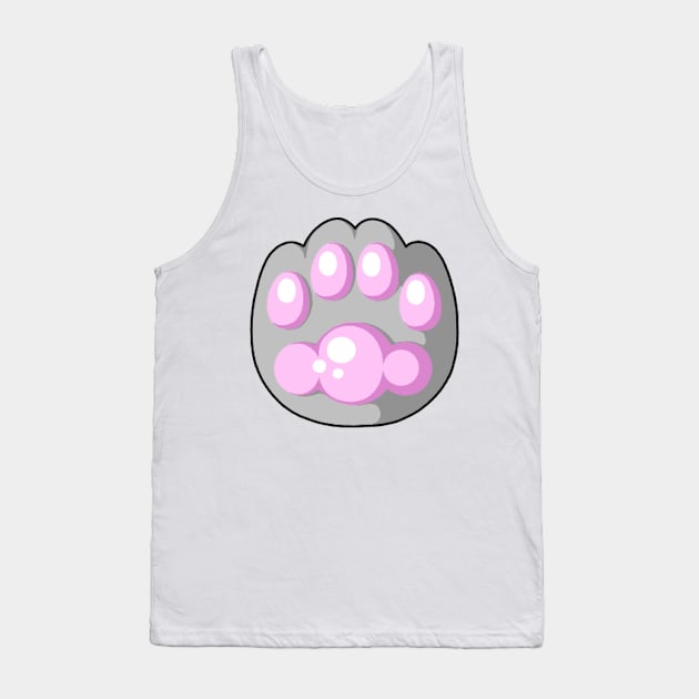 GrayCatPaw Tank Top by SmolBunny